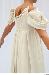 Upper Body Woman White Dress Costume photo references